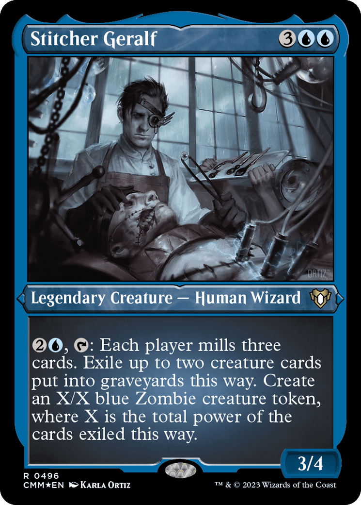 Stitcher Geralf (Foil Etched) [Commander Masters] MTG Single Magic: The Gathering  | Multizone: Comics And Games
