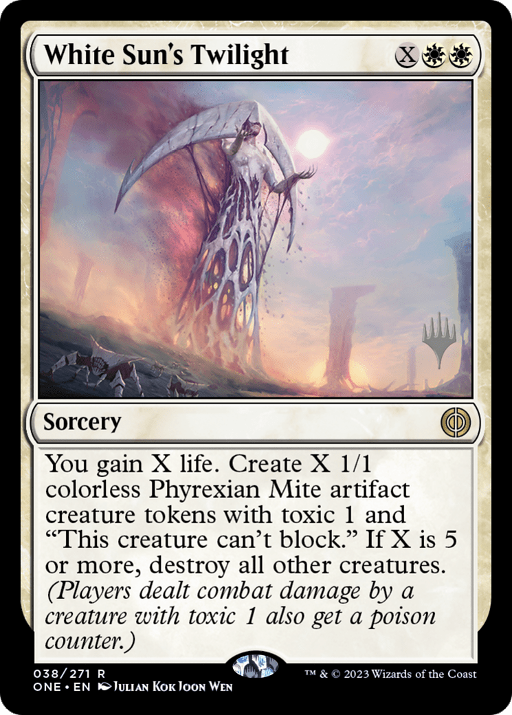 White Sun's Twilight (Promo Pack) [Phyrexia: All Will Be One Promos] MTG Single Magic: The Gathering  | Multizone: Comics And Games
