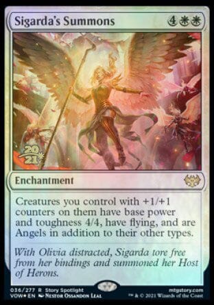 Sigarda's Summons [Innistrad: Crimson Vow Prerelease Promos] MTG Single Magic: The Gathering  | Multizone: Comics And Games