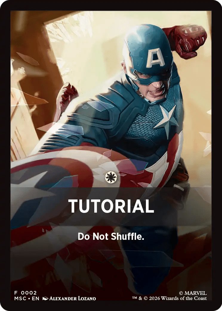 Tutorial Theme Card (0002) [Marvel Super Heroes Commander] | Multizone: Comics And Games