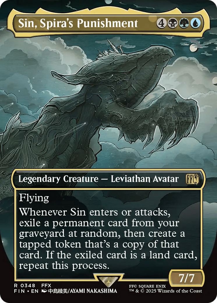 Sin, Spira's Punishment (Borderless) [FINAL FANTASY] MTG Single Magic: The Gathering  | Multizone: Comics And Games