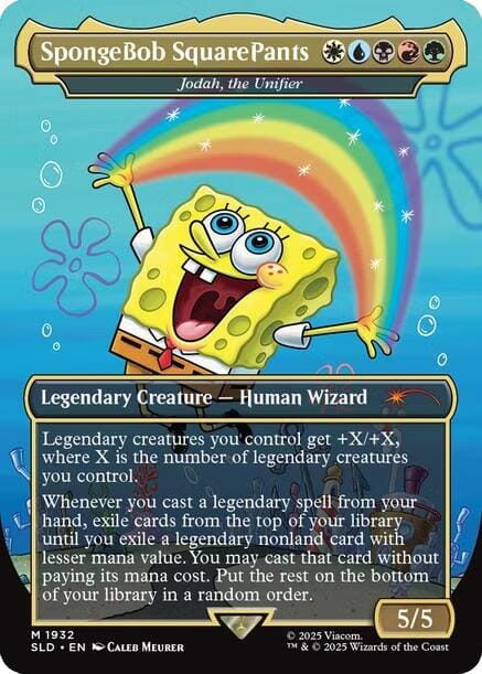 SpongeBob SquarePants - Jodah, the Unifier [Secret Lair Drop Series] MTG Single Magic: The Gathering  | Multizone: Comics And Games