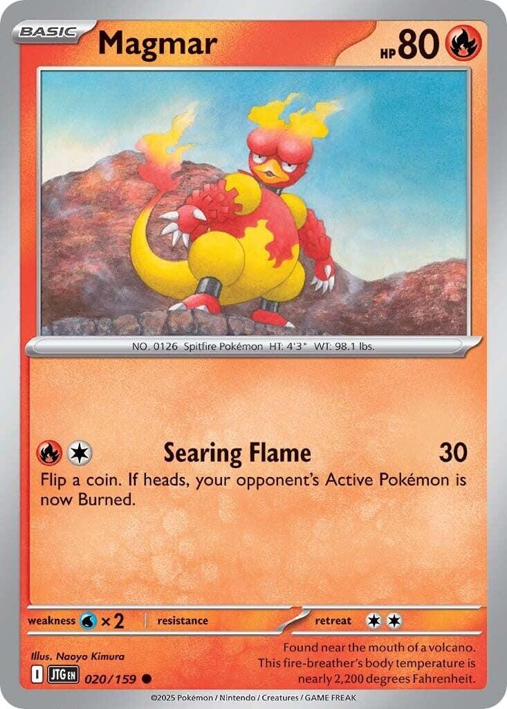 Magmar (020/159) [Scarlet & Violet: Journey Together] Pokemon Single Pokémon  | Multizone: Comics And Games