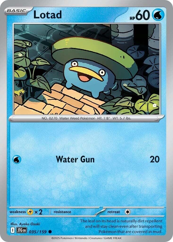 Lotad (035/159) [Scarlet & Violet: Journey Together] Pokemon Single Pokémon  | Multizone: Comics And Games