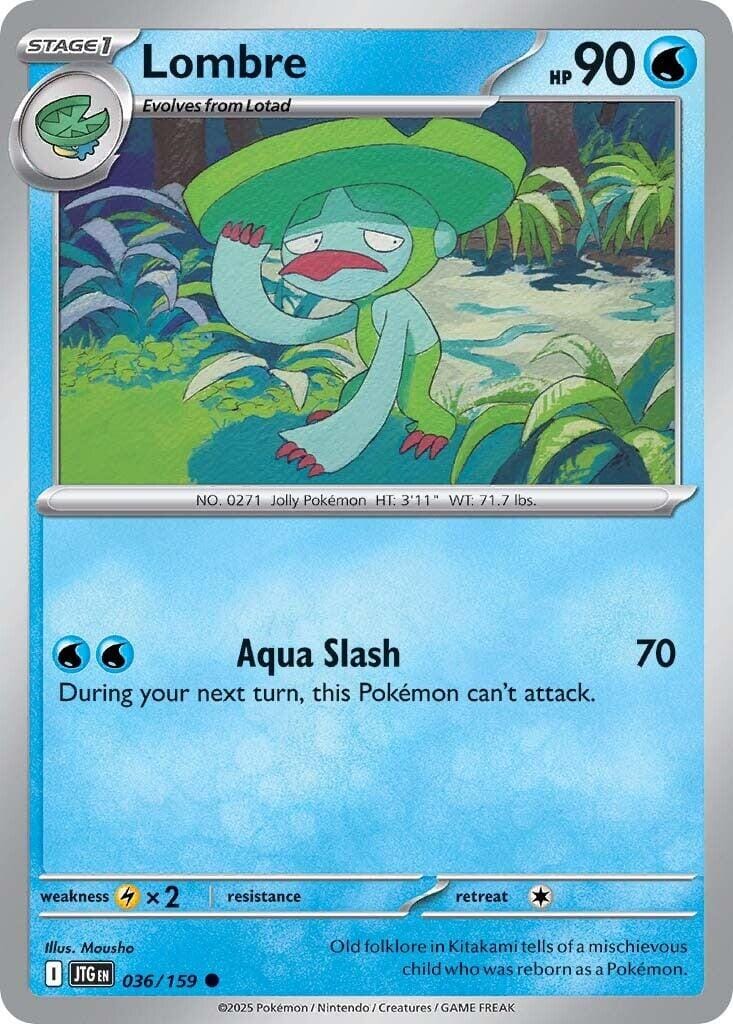 Lombre (036/159) [Scarlet & Violet: Journey Together] Pokemon Single Pokémon  | Multizone: Comics And Games