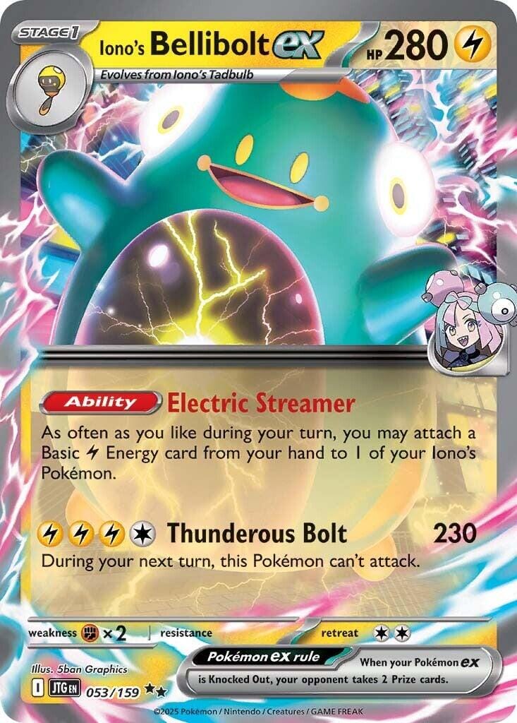 Iono's Bellibolt ex (053/159) [Scarlet & Violet: Journey Together] Pokemon Single Pokémon  | Multizone: Comics And Games
