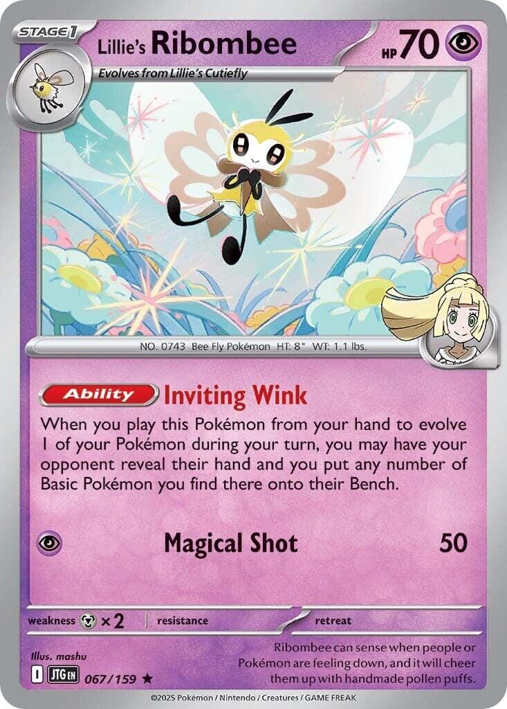 Lillie's Ribombee (067/159) [Scarlet & Violet: Journey Together] Pokemon Single Pokémon  | Multizone: Comics And Games