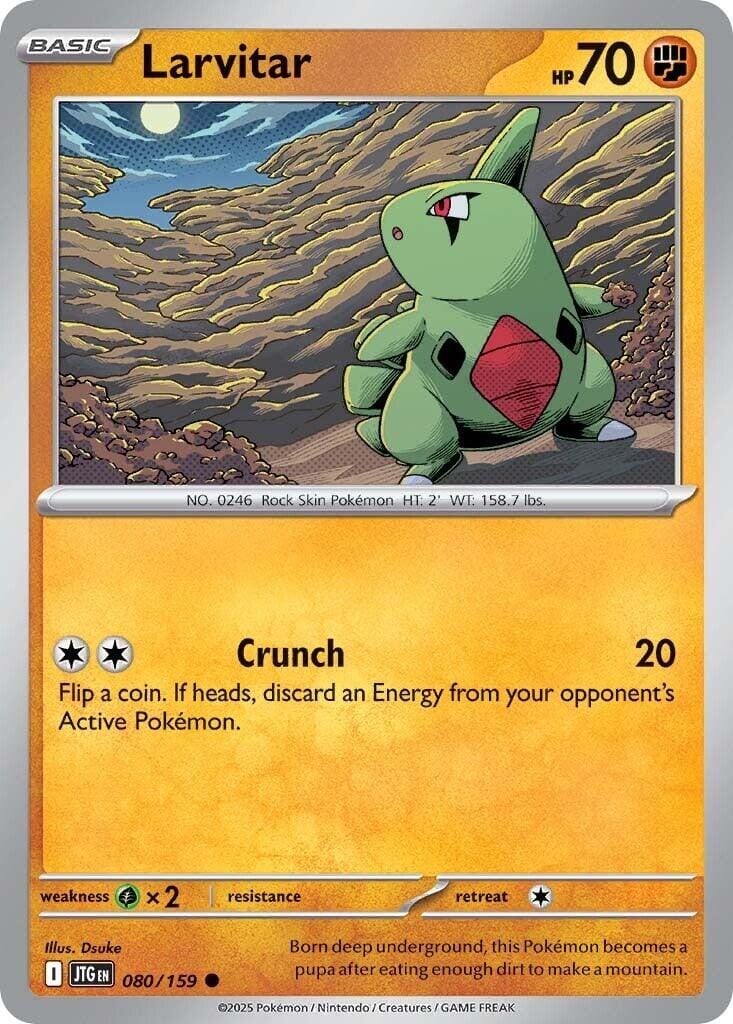 Larvitar (080/159) [Scarlet & Violet: Journey Together] Pokemon Single Pokémon  | Multizone: Comics And Games