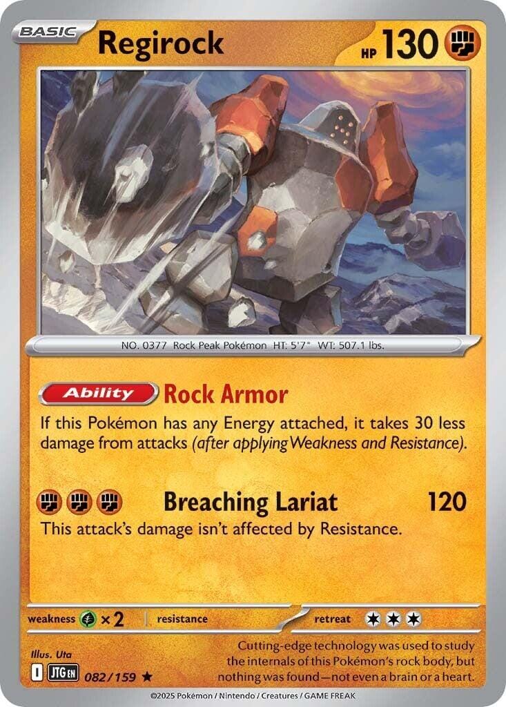 Regirock (082/159) [Scarlet & Violet: Journey Together] Pokemon Single Pokémon  | Multizone: Comics And Games