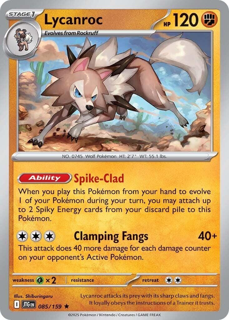 Lycanroc (085/159) [Scarlet & Violet: Journey Together] Pokemon Single Pokémon  | Multizone: Comics And Games