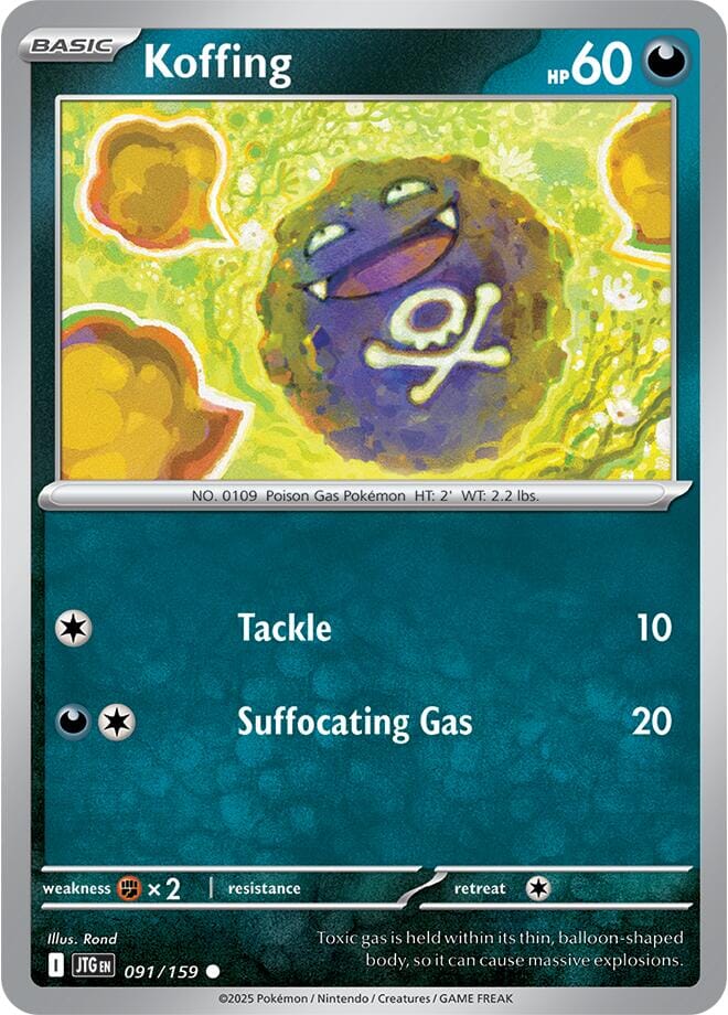 Koffing (091/159) [Scarlet & Violet: Journey Together] Pokemon Single Pokémon  | Multizone: Comics And Games