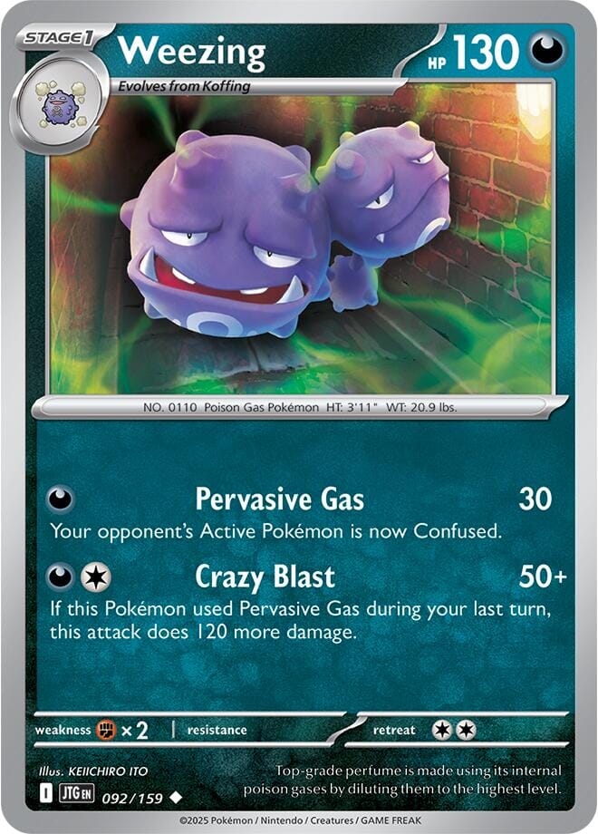Weezing (092/159) [Scarlet & Violet: Journey Together] Pokemon Single Pokémon  | Multizone: Comics And Games