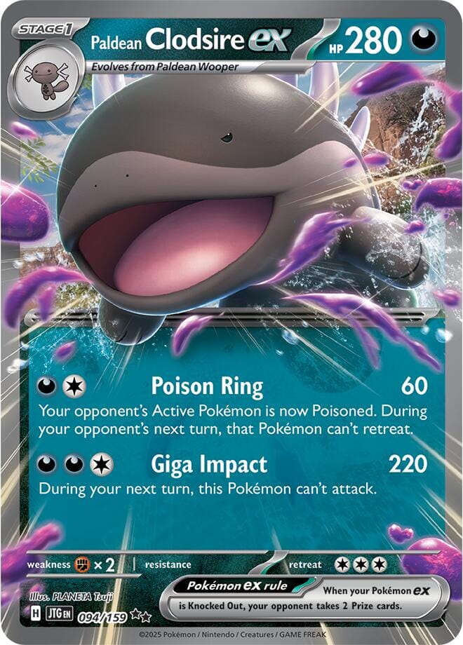 Paldean Clodsire ex (094/159) [Scarlet & Violet: Journey Together] Pokemon Single Pokémon  | Multizone: Comics And Games