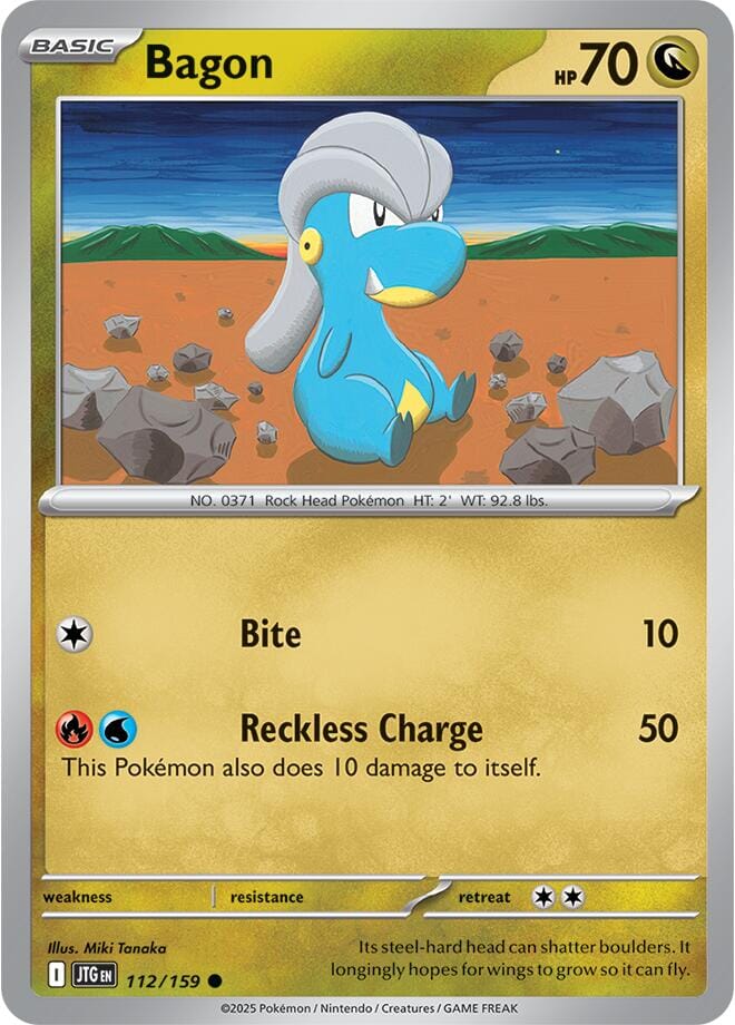 Bagon (112/159) [Scarlet & Violet: Journey Together] Pokemon Single Pokémon  | Multizone: Comics And Games