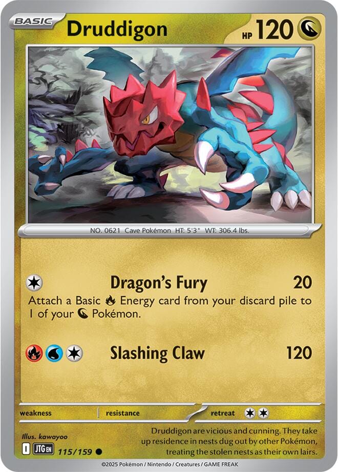 Druddigon (115/159) [Scarlet & Violet: Journey Together] Pokemon Single Pokémon  | Multizone: Comics And Games