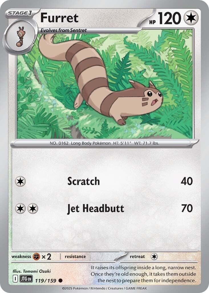 Furret (119/159) [Scarlet & Violet: Journey Together] Pokemon Single Pokémon  | Multizone: Comics And Games