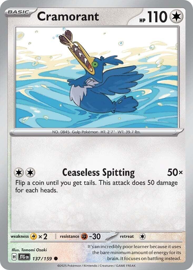 Cramorant (137/159) [Scarlet & Violet: Journey Together] Pokemon Single Pokémon  | Multizone: Comics And Games