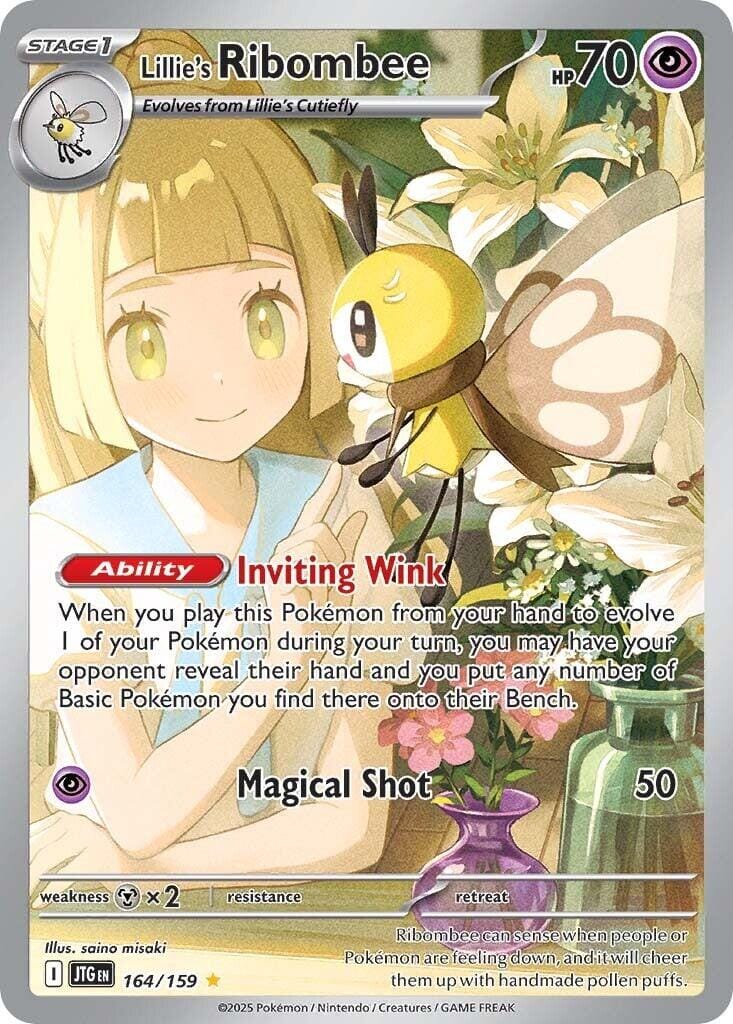 Lillie's Ribombee (164/159) [Scarlet & Violet: Journey Together] Pokemon Single Pokémon  | Multizone: Comics And Games