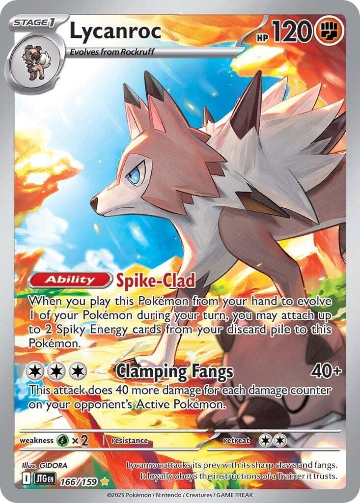 Lycanroc (166/159) [Scarlet & Violet: Journey Together] Pokemon Single Pokémon  | Multizone: Comics And Games