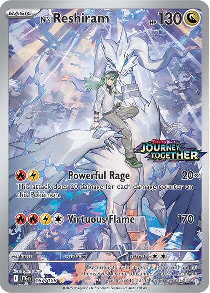 N's Reshiram (167/159) (Journey Together Stamp) [Scarlet & Violet: Journey Together] Pokemon Single Pokémon  | Multizone: Comics And Games