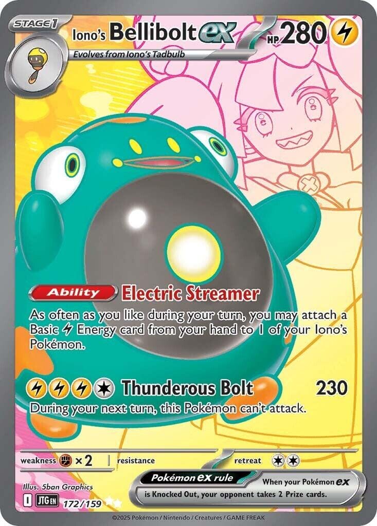 Iono's Bellibolt ex (172/159) [Scarlet & Violet: Journey Together] Pokemon Single Pokémon  | Multizone: Comics And Games