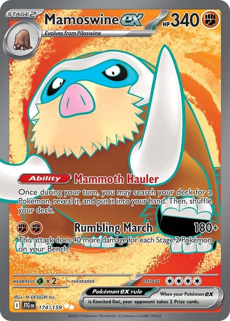 Mamoswine ex (174/159) [Scarlet & Violet: Journey Together] Pokemon Single Pokémon  | Multizone: Comics And Games