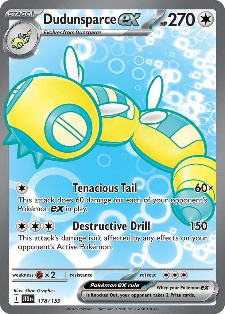 Dudunsparce ex (178/159) [Scarlet & Violet: Journey Together] Pokemon Single Pokémon  | Multizone: Comics And Games