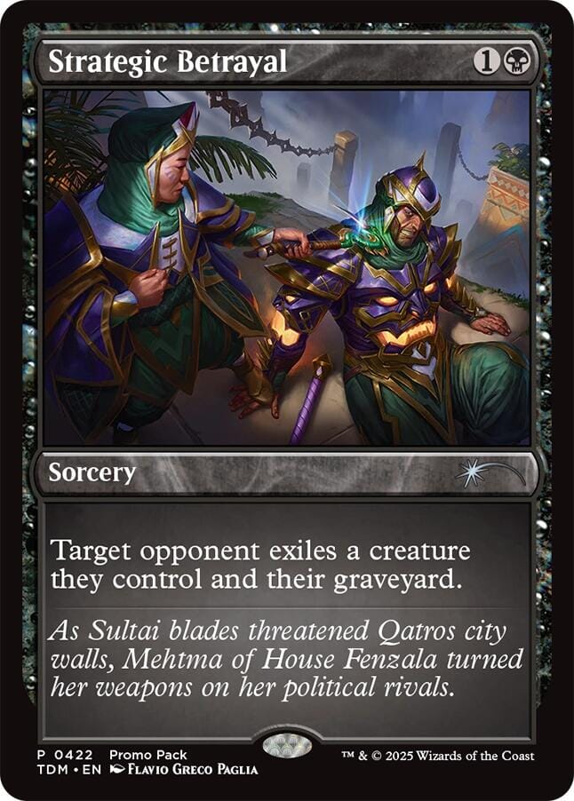 Strategic Betrayal (Promo Pack) [Tarkir: Dragonstorm Promos] MTG Single Magic: The Gathering  | Multizone: Comics And Games
