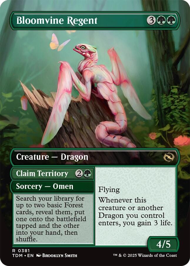 Bloomvine Regent (Borderless) [Tarkir: Dragonstorm] MTG Single Magic: The Gathering  | Multizone: Comics And Games
