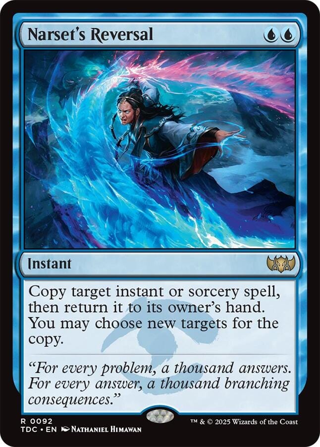 Narset's Reversal [Tarkir: Dragonstorm Commander] MTG Single Magic: The Gathering  | Multizone: Comics And Games