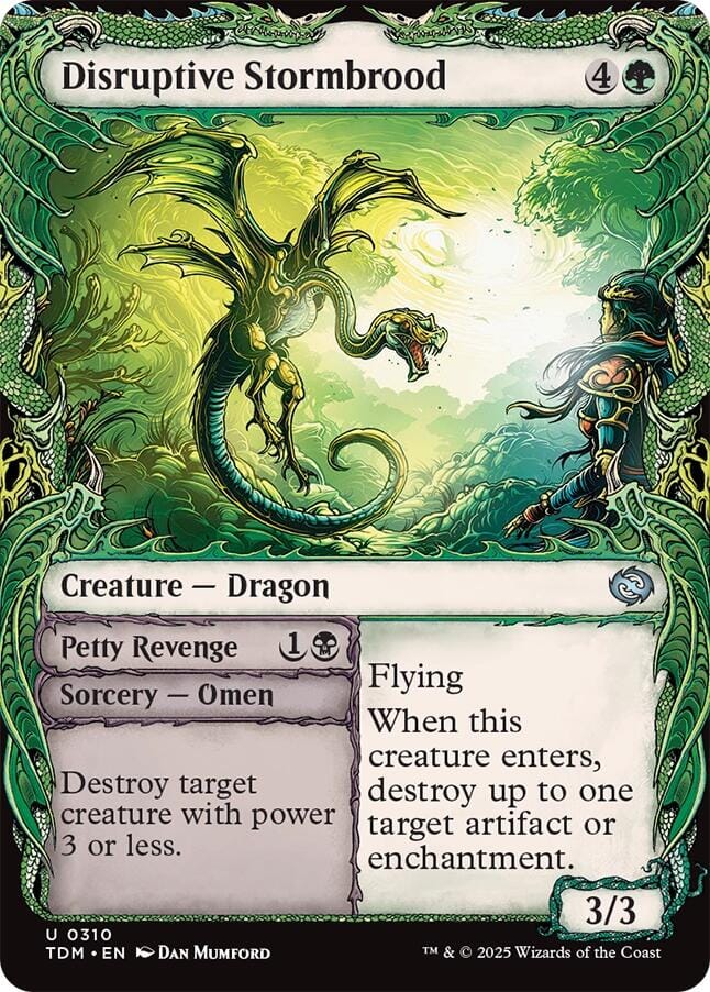 Disruptive Stormbrood (Showcase) [Tarkir: Dragonstorm] MTG Single Magic: The Gathering  | Multizone: Comics And Games