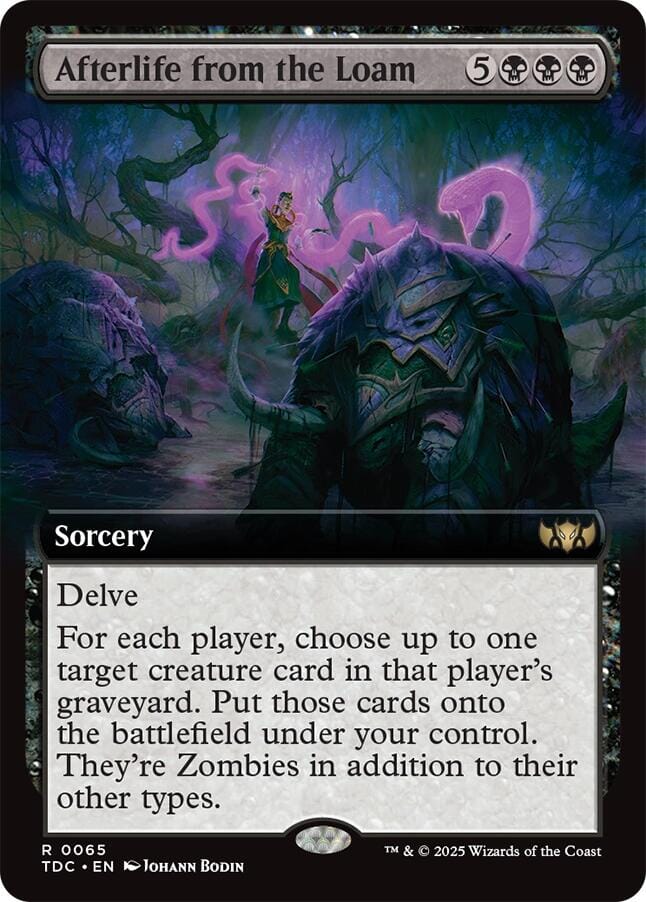 Afterlife from the Loam (Extended Art) [Tarkir: Dragonstorm Commander] MTG Single Magic: The Gathering  | Multizone: Comics And Games