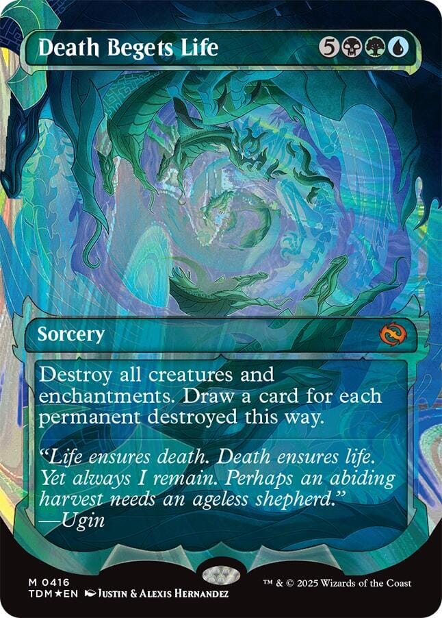 Death Begets Life (Showcase) (Halo Foil) [Tarkir: Dragonstorm] MTG Single Magic: The Gathering  | Multizone: Comics And Games