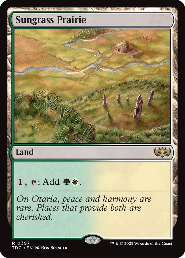 Sungrass Prairie [Tarkir: Dragonstorm Commander] MTG Single Magic: The Gathering  | Multizone: Comics And Games