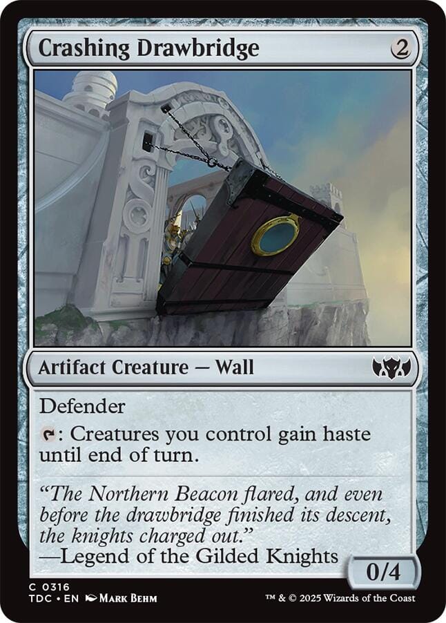 Crashing Drawbridge [Tarkir: Dragonstorm Commander] MTG Single Magic: The Gathering  | Multizone: Comics And Games