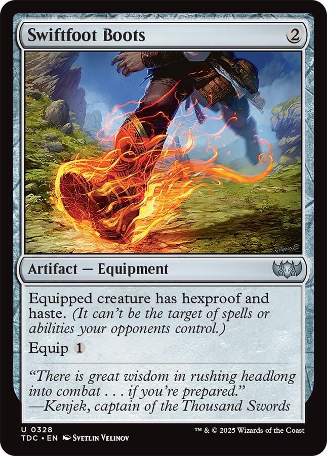Swiftfoot Boots [Tarkir: Dragonstorm Commander] MTG Single Magic: The Gathering  | Multizone: Comics And Games