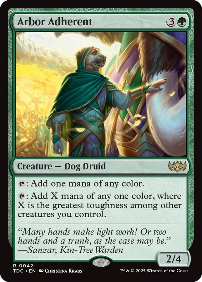 Arbor Adherent [Tarkir: Dragonstorm Commander] MTG Single Magic: The Gathering  | Multizone: Comics And Games