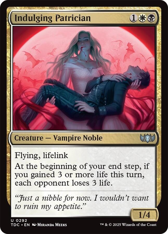 Indulging Patrician [Tarkir: Dragonstorm Commander] MTG Single Magic: The Gathering  | Multizone: Comics And Games