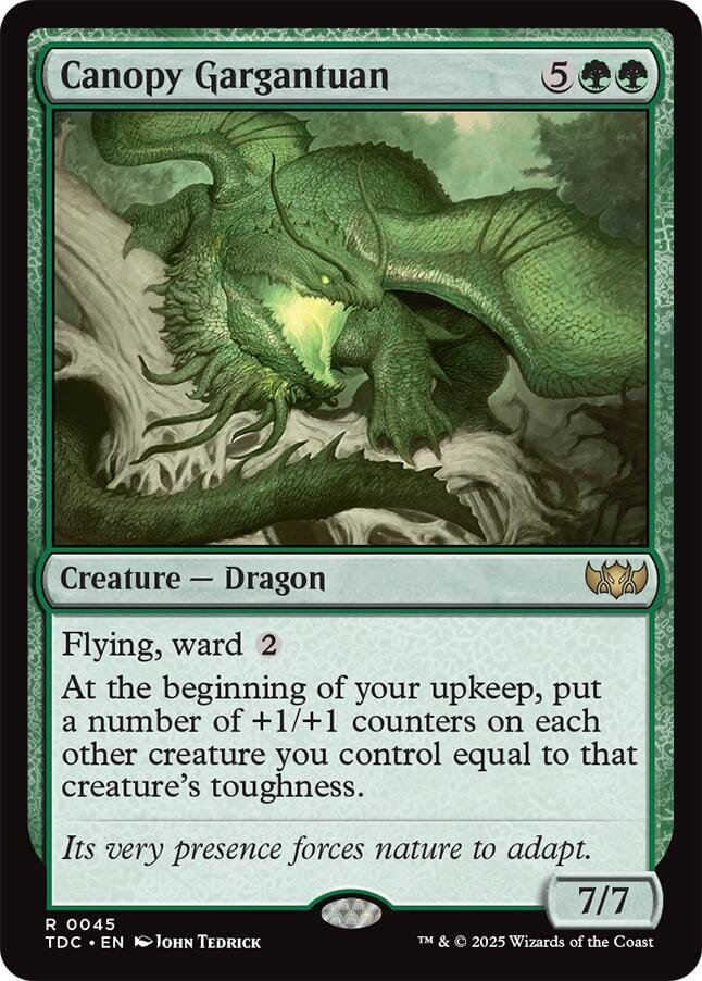 Canopy Gargantuan [Tarkir: Dragonstorm Commander] MTG Single Magic: The Gathering  | Multizone: Comics And Games