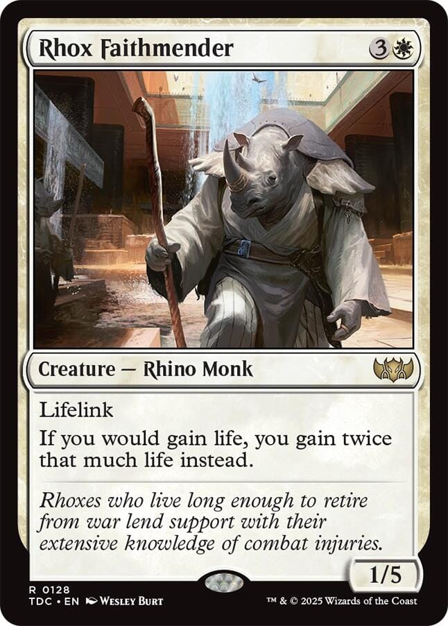 Rhox Faithmender [Tarkir: Dragonstorm Commander] MTG Single Magic: The Gathering  | Multizone: Comics And Games