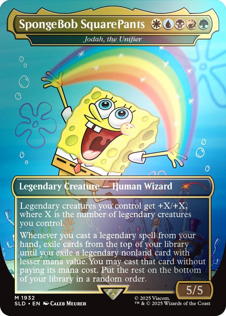 SpongeBob SquarePants - Jodah, the Unifier (Rainbow Foil) [Secret Lair Drop Series] MTG Single Magic: The Gathering  | Multizone: Comics And Games