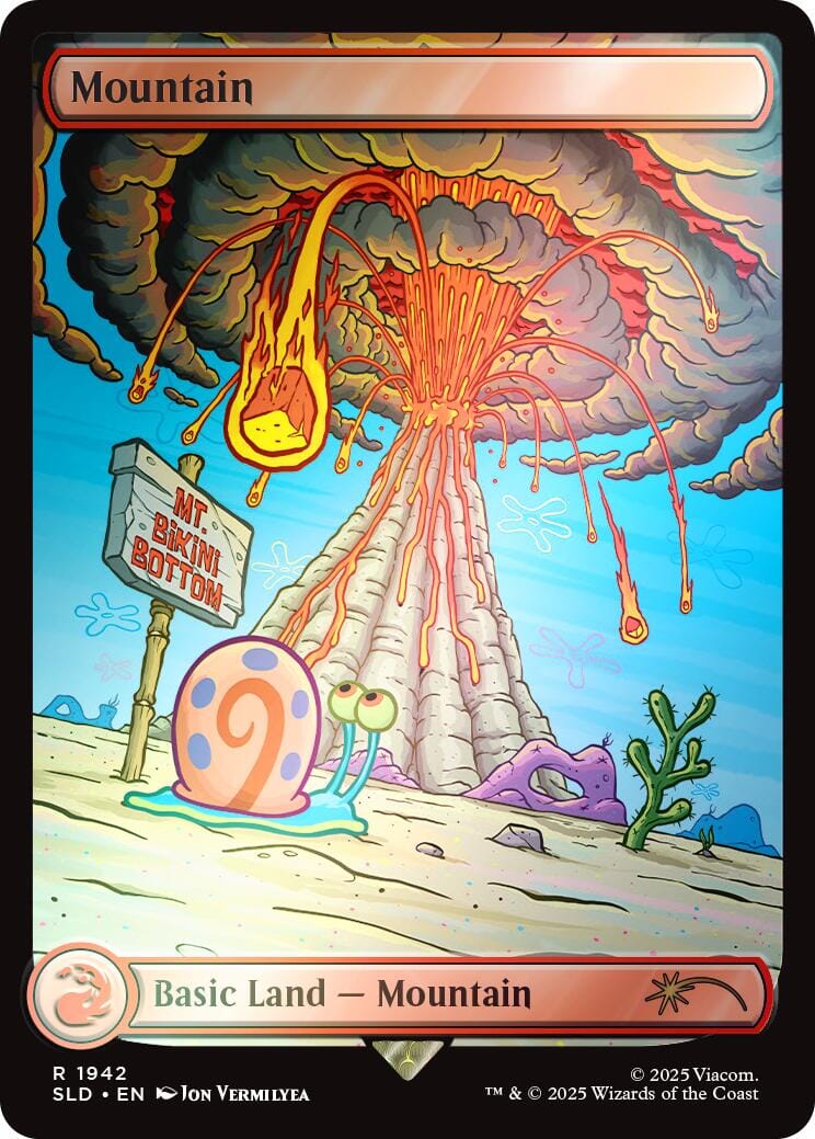 Mountain (1942) (Rainbow Foil) [Secret Lair Drop Series] MTG Single Magic: The Gathering  | Multizone: Comics And Games