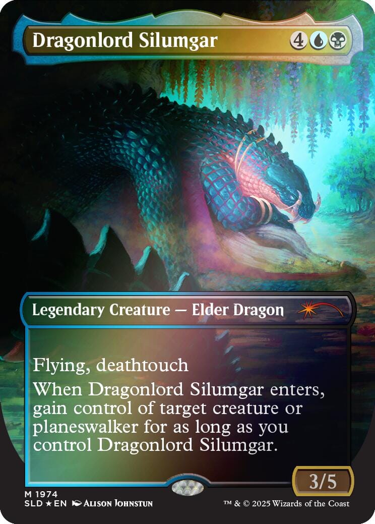 Dragonlord Silumgar (Rainbow Foil) [Secret Lair Drop Series] MTG Single Magic: The Gathering  | Multizone: Comics And Games