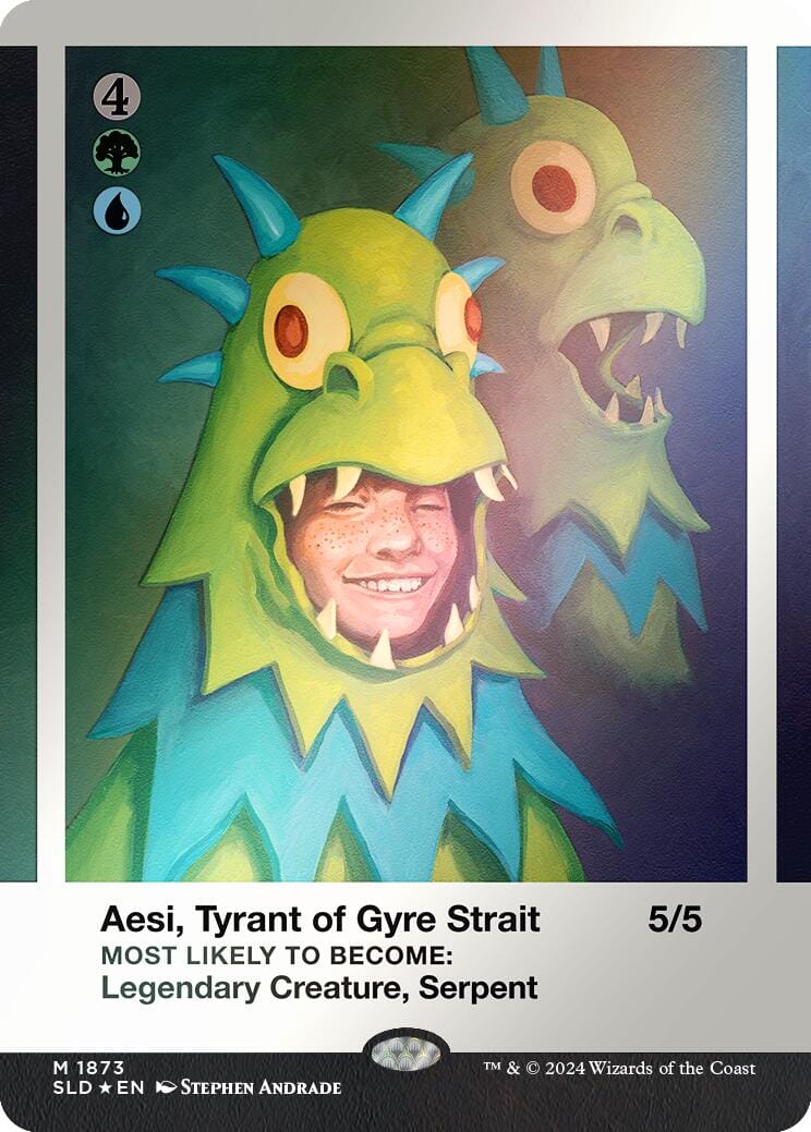 Aesi, Tyrant of Gyre Strait (Rainbow Foil) [Secret Lair Drop Series] MTG Single Magic: The Gathering  | Multizone: Comics And Games