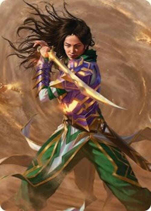 Descendant of Storms Art Card (2/54) [Tarkir: Dragonstorm Art Series] MTG Single Magic: The Gathering  | Multizone: Comics And Games