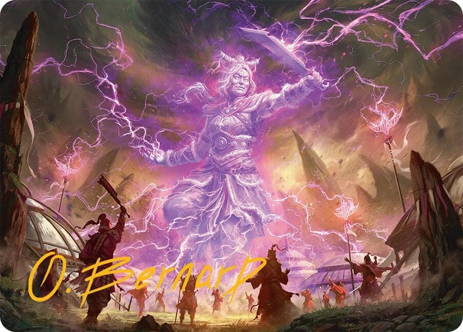 Smile at Death Art Card (4/54) (Gold-Stamped Signature) [Tarkir: Dragonstorm Art Series] MTG Single Magic: The Gathering  | Multizone: Comics And Games
