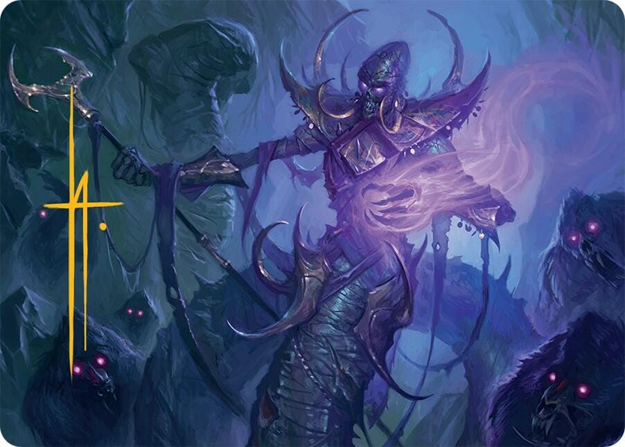 Sidisi, Regent of the Mire Art Card (14/54) (Gold-Stamped Signature) [Tarkir: Dragonstorm Art Series] MTG Single Magic: The Gathering  | Multizone: Comics And Games