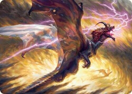 Stormscale Scion Art Card (17/54) [Tarkir: Dragonstorm Art Series] MTG Single Magic: The Gathering  | Multizone: Comics And Games