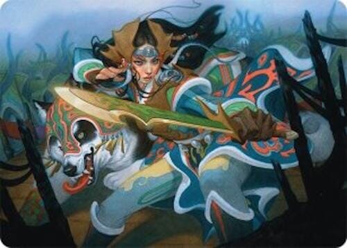 Eshki Dragonclaw Art Card (23/54) [Tarkir: Dragonstorm Art Series] MTG Single Magic: The Gathering  | Multizone: Comics And Games