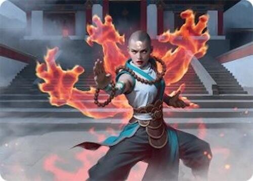 Flamehold Grappler Art Card (24/54) [Tarkir: Dragonstorm Art Series] MTG Single Magic: The Gathering  | Multizone: Comics And Games